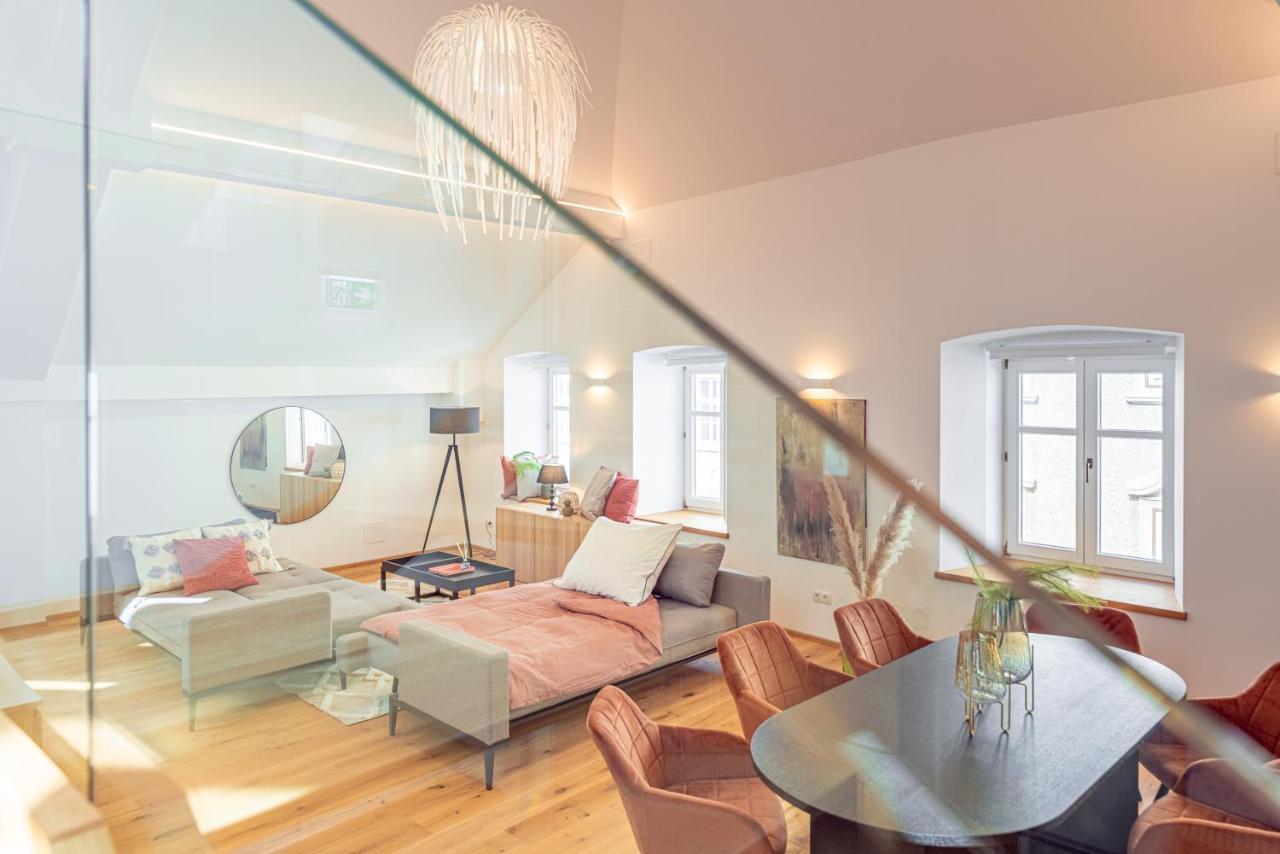 Penthouse Maxfux Direkt In Der Fussgaengerzone 130M2 Apartment เครมส์ อัน แดร์โดเนา ภายนอก รูปภาพ