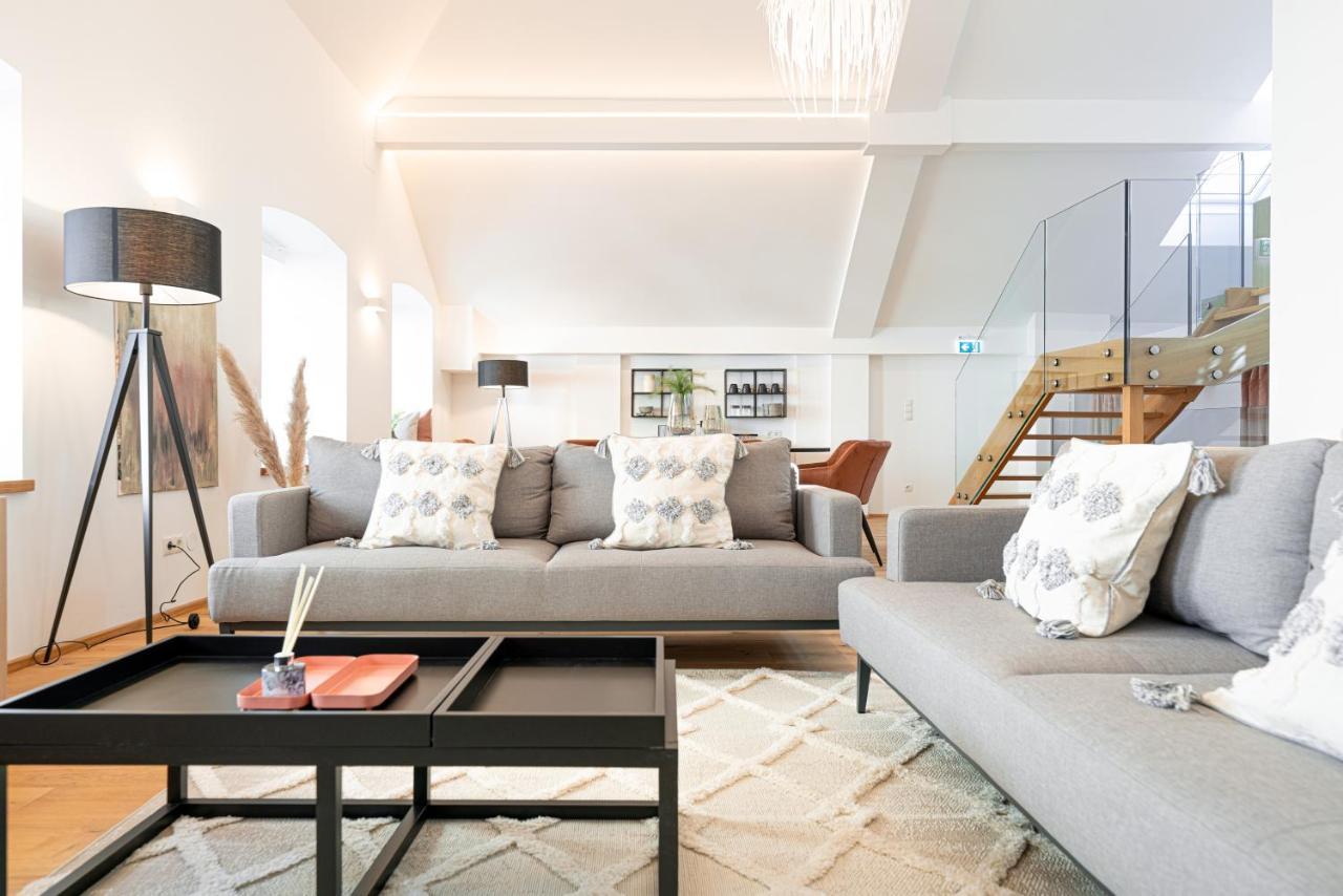 Penthouse Maxfux Direkt In Der Fussgaengerzone 130M2 Apartment เครมส์ อัน แดร์โดเนา ภายนอก รูปภาพ
