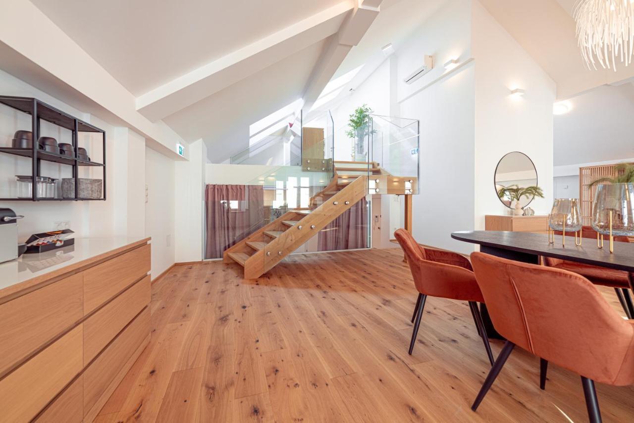Penthouse Maxfux Direkt In Der Fussgaengerzone 130M2 Apartment เครมส์ อัน แดร์โดเนา ภายนอก รูปภาพ