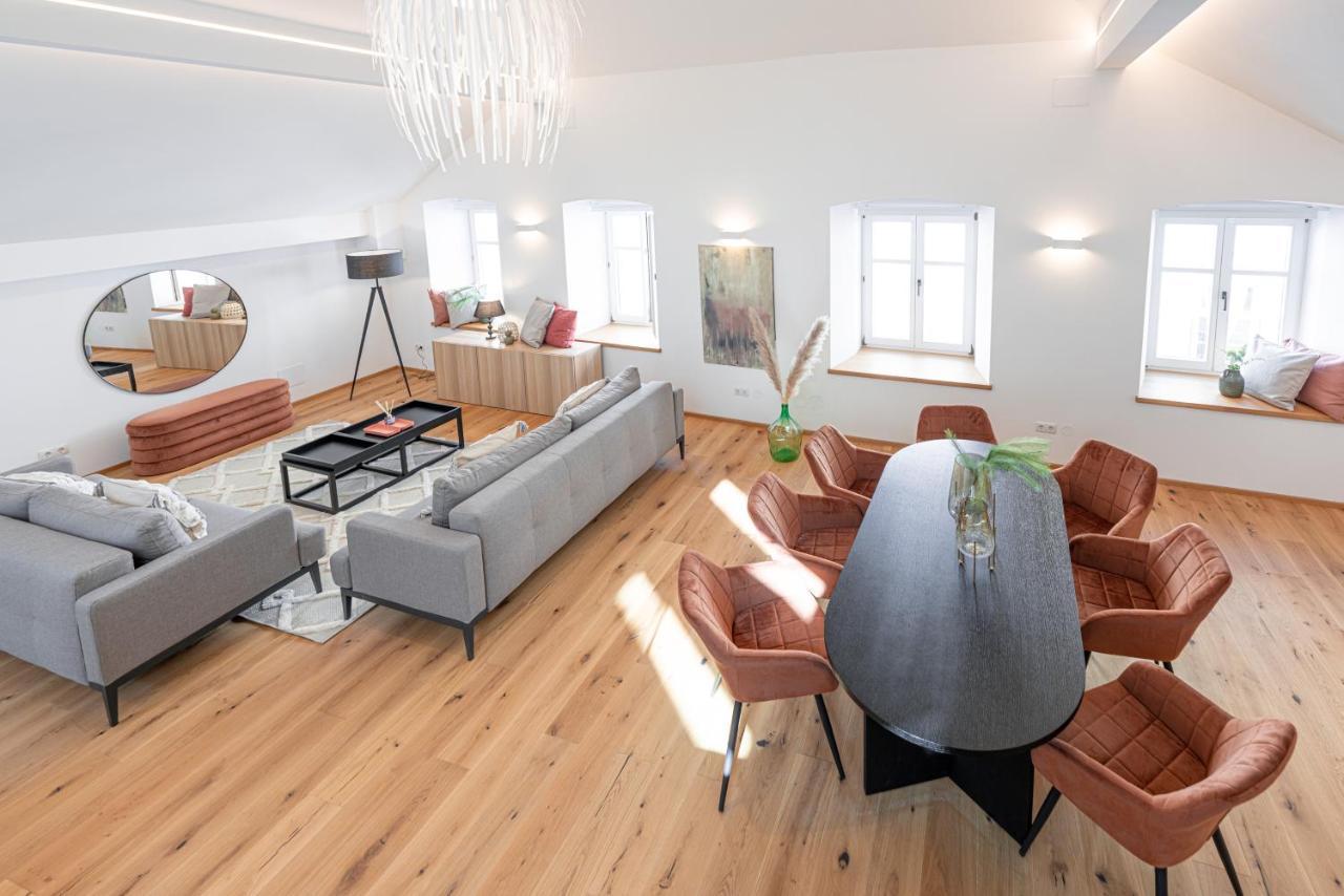 Penthouse Maxfux Direkt In Der Fussgaengerzone 130M2 Apartment เครมส์ อัน แดร์โดเนา ภายนอก รูปภาพ
