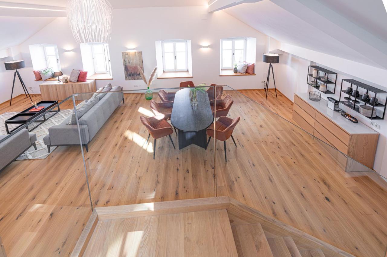 Penthouse Maxfux Direkt In Der Fussgaengerzone 130M2 Apartment เครมส์ อัน แดร์โดเนา ภายนอก รูปภาพ